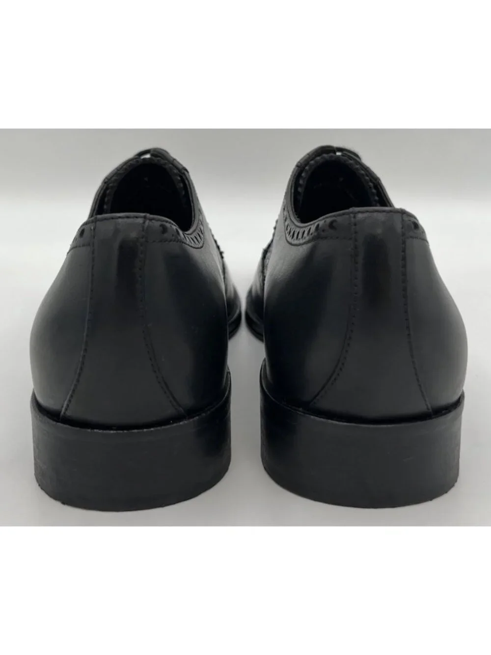 Brooks Brothers Wingtip Oxford Dress Shoes Black Leather Size 9 Made in Italy